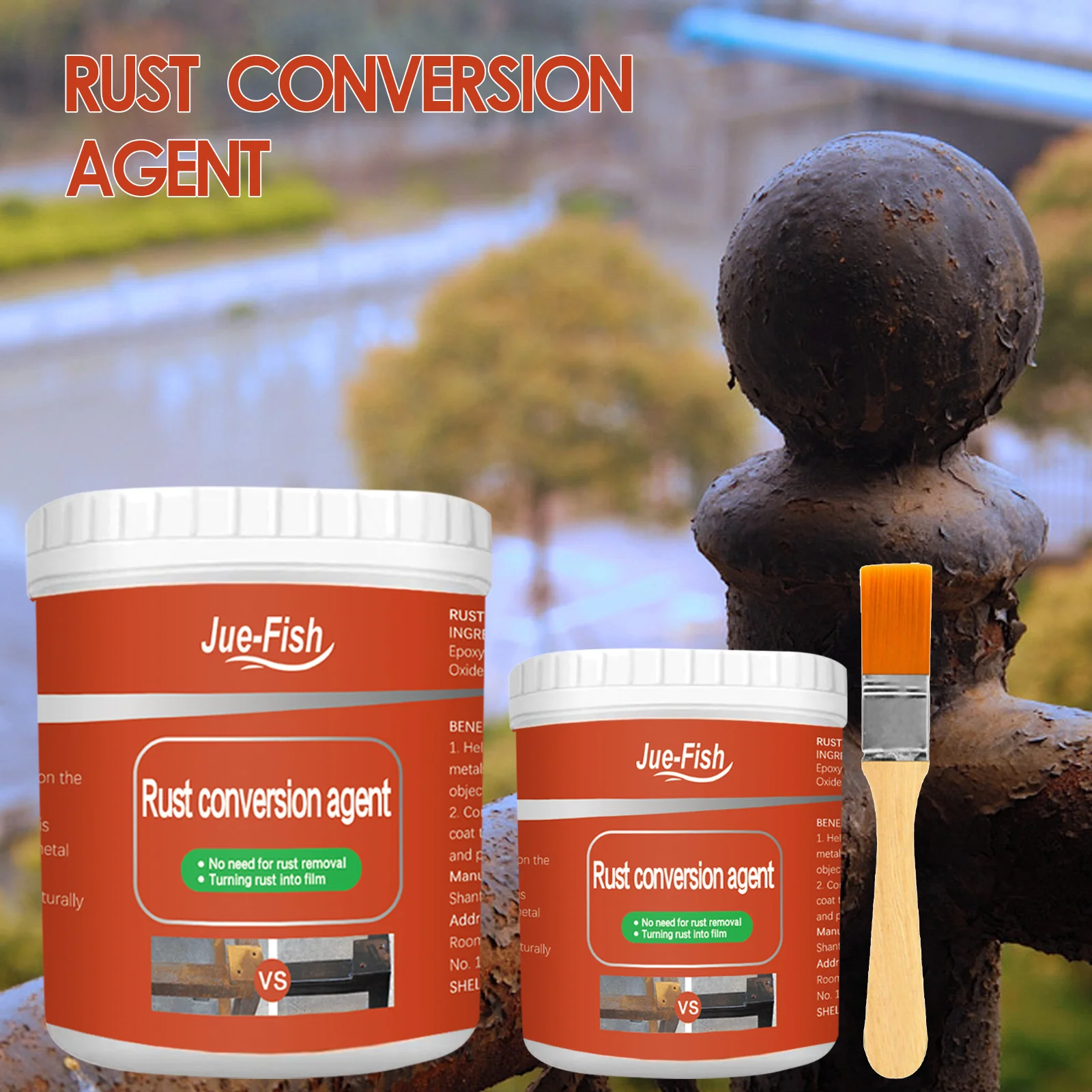 100/300g โลหะ Rust Remover สีอัตโนมัติโลหะตัวแทนการแปลงกันน้ําป้องกันการกัดกร่อนบํารุงรักษารถยนต์ Rust Removal Converter