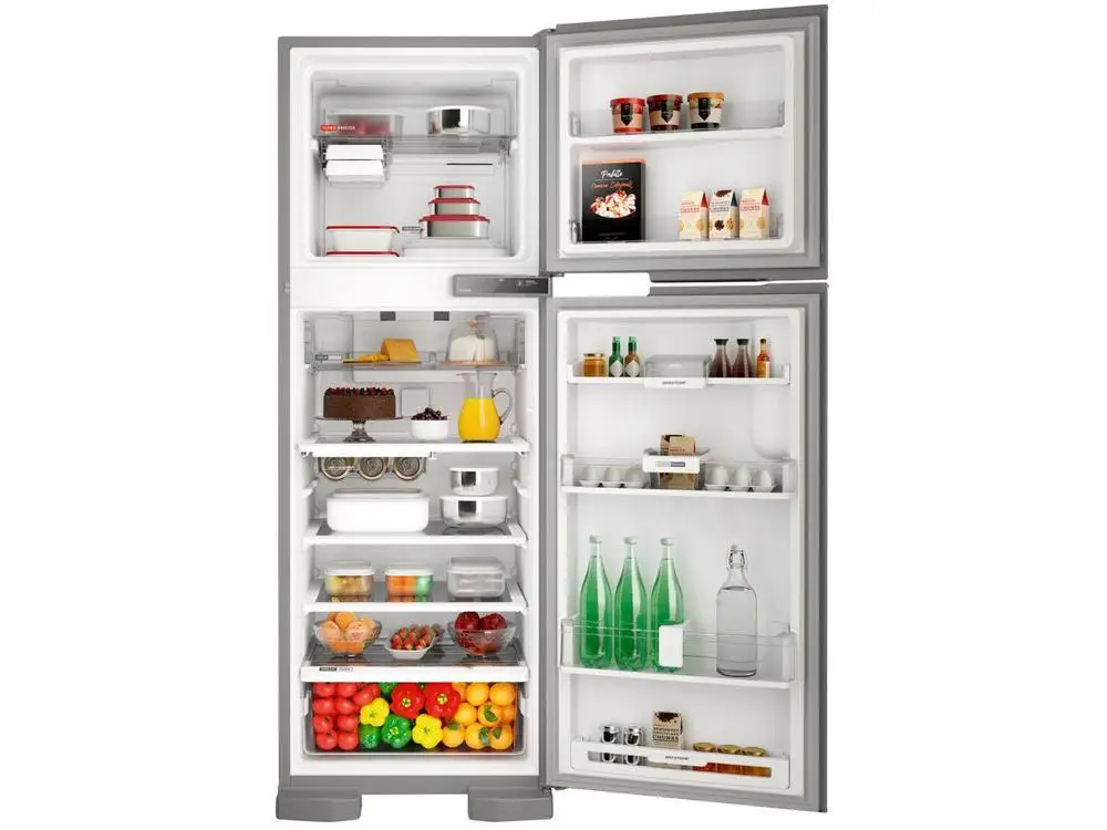 Geladeira Brastemp Frost Free Duplex 375L Inox com - 220V