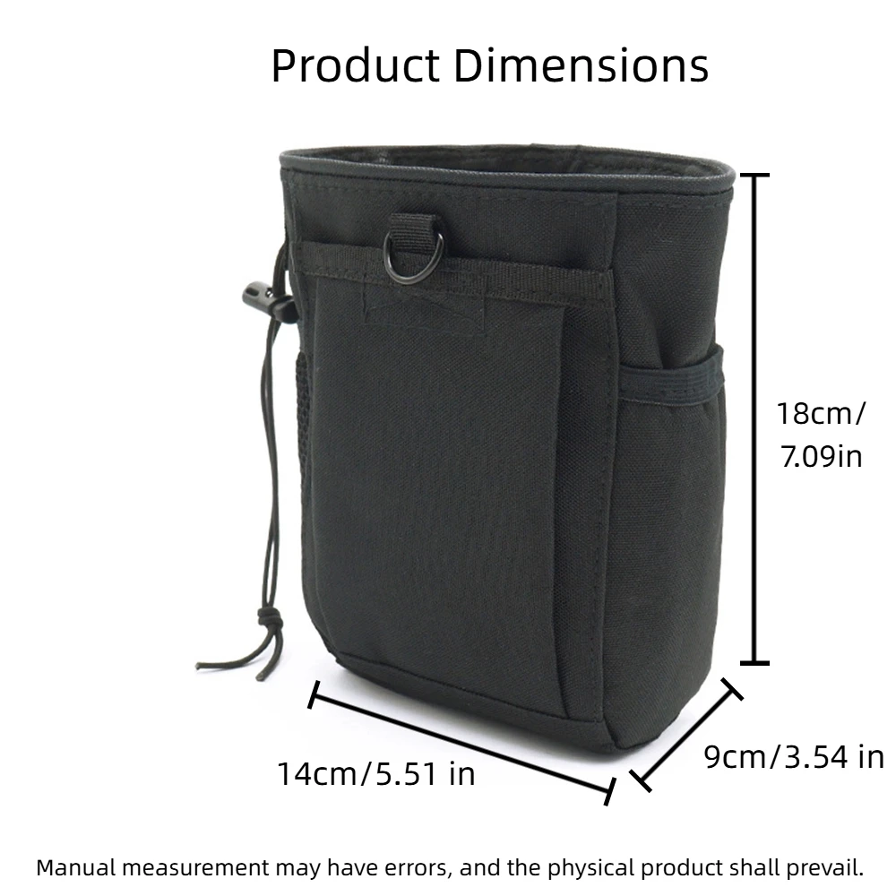 Neue Outdoor-Jagd-MOLLE-Dump-Tasche – 3–5 l 600D Nylon-Tarnung, Munition, Hüfttasche und Recycling-Tasche