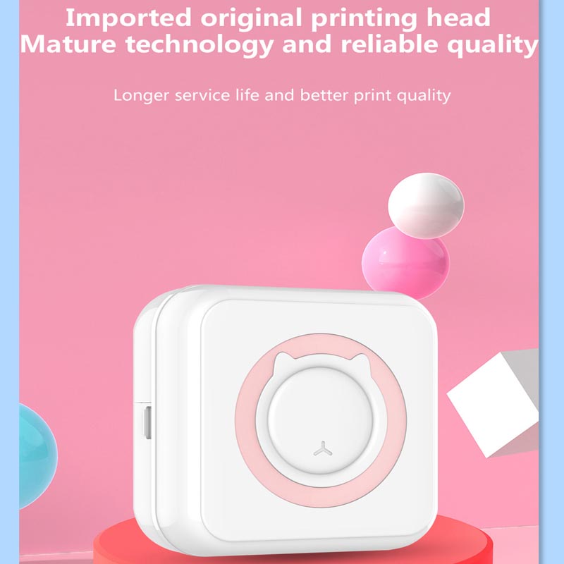 KGG Nuova Mini Stampante Termica Portatile Senza Fili Bluetooth 203 dpi Etichetta Fotografica Memo Schede Pregunta Stampa Imprimante Portatile