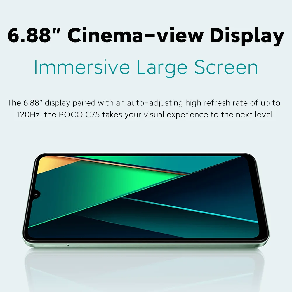 World Premiere Global Version POCO C75 6.88'' 120Hz Display Helio G81-Ultra 50MP Camera Massive 5160mAh Battery Support NFC