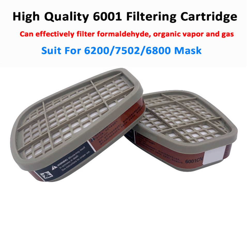 6001/6002/6004 Patronenbox 5N11 Baumwollfilter-Set für 3 m 6200/7502/6800 Staub-Gasmasken, chemische Malerei, Sprüh-Atemschutzmaske