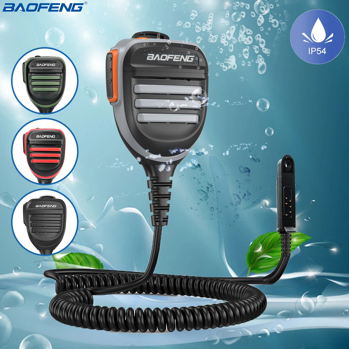 Baofeng UV-9R Plus 9R Pro Водонепроницаемый плечевой динамик микрофон для Baofeng UV-XR PLUS/Pro UV-9R BF9700 рация