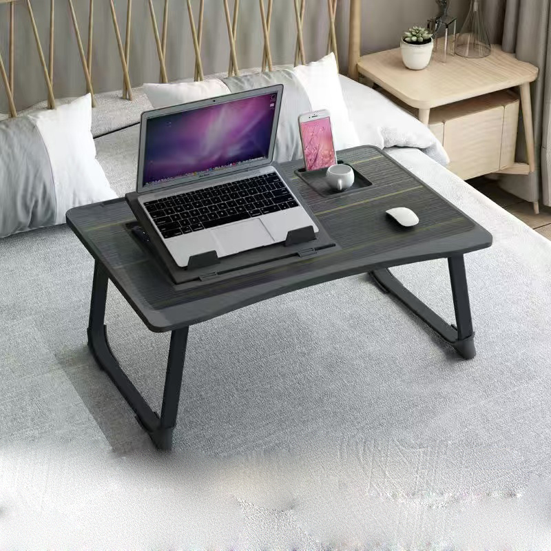 Tavolo per computer Tavolo per laptop Letto Scrivania per ufficio Staffa di regolazione dell'altezza pieghevole a 6 velocità