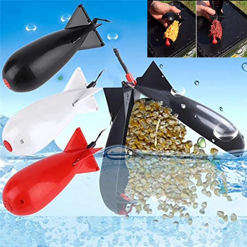 PRO BEROS ปลาคาร์พตกปลา Rocket Feeder Spod Bomb Float Lure เหยื่อ Spomb เม็ดจรวด Feeders ตําแหน่งเกียร์อุปกรณ์เสริม