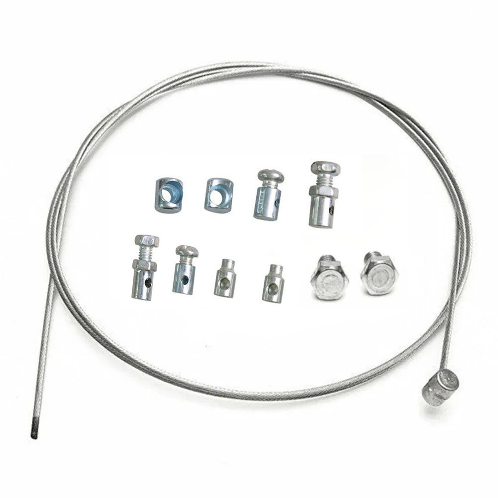 11 teile/satz Universal Gas Kupplung Kabel Reparatur Kit Solderless Nippel mit Hülse Mutter Set mit Kabel Rasenmäher Rotovator Teile