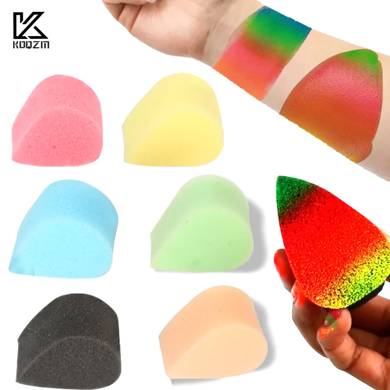 10 Uds. Esponjas para pintura facial, esponja de pétalo, pintura de espuma, juego para manualidades, dibujo, pintura corporal