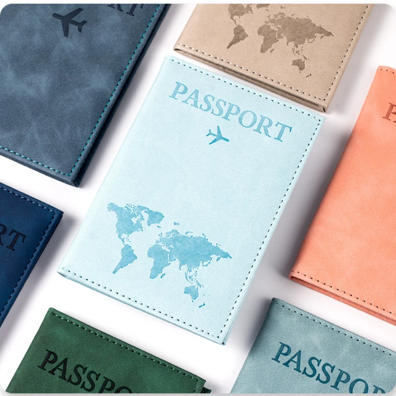 Capa para passaporte de avião para mulheres e homens, capa para passaporte de viagem, carteira fofa para passaporte, porta-passaporte para meninas