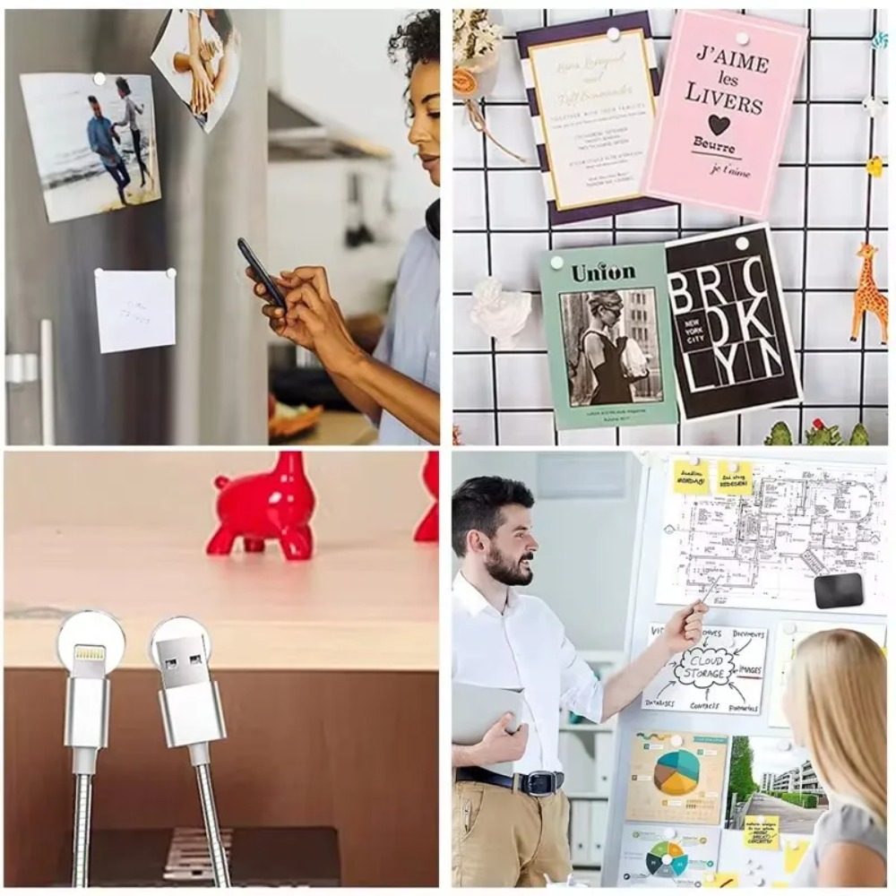 Imanes redondos, mini disco magnético para refrigerador para pizarra blanca, casillero, nevera, manualidades DIY