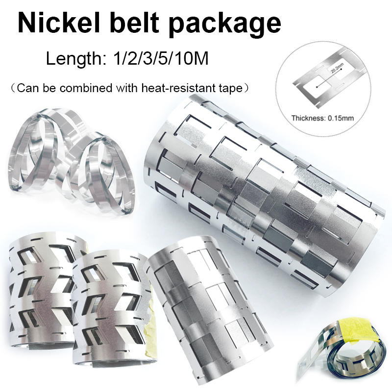 1pc 18650 Batterie Nickel Platte Vernickelt Streifen 0,1-0,2mm Frühling Stahl Streifen Punkt Schweißen Batterie Schweißen maschine 2p-6P