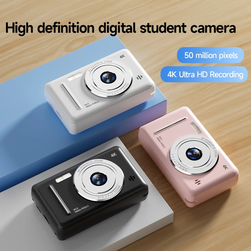 Xiaomi Mijia 4K Digital Camera Dual Camera Flash 50 Million Hd Pixel Pixel Retro Ccd Portable Card Entry-level Camera Auto Focus