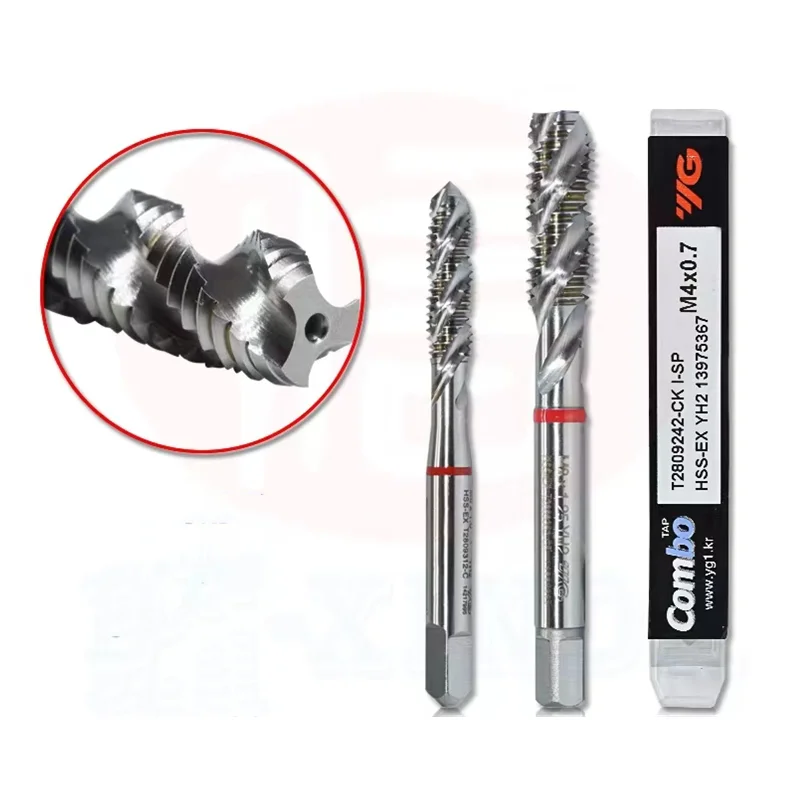YG-1 T2809 Combo HSS-EX Spiral Tap M3 M4 M5 M6 M8 M10 M12 M16 M18 M20 M27 M30 Processing for Cast Iron Steel Stainless AL Etc.