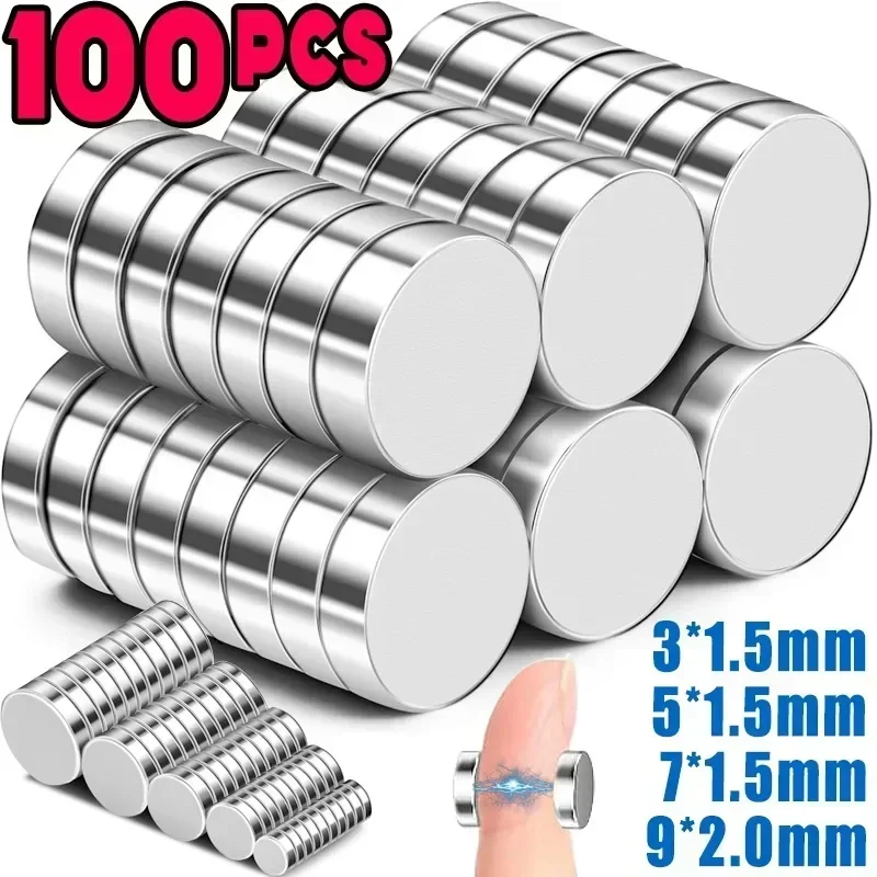 Mini imán de columna, imanes redondos pequeños de neodimio magnético fuerte para pizarra blanca, nevera, potente, duradero, multiusos, manualidades DIY