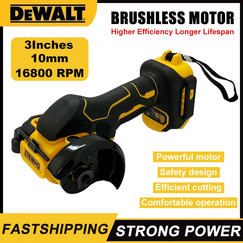 DeWALT-amoladora angular inalámbrica, Mini pulidora de 3 pulgadas, herramientas eléctricas de corte para batería de 20V y 18V
