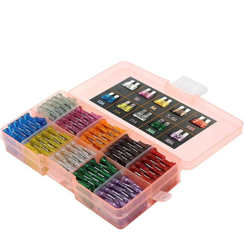 100 peças kit de sortimento de fusíveis de carro perfil tamanho médio tipo lâmina fusível auto carro caminhão 2-35a fusível com clipe de caixa