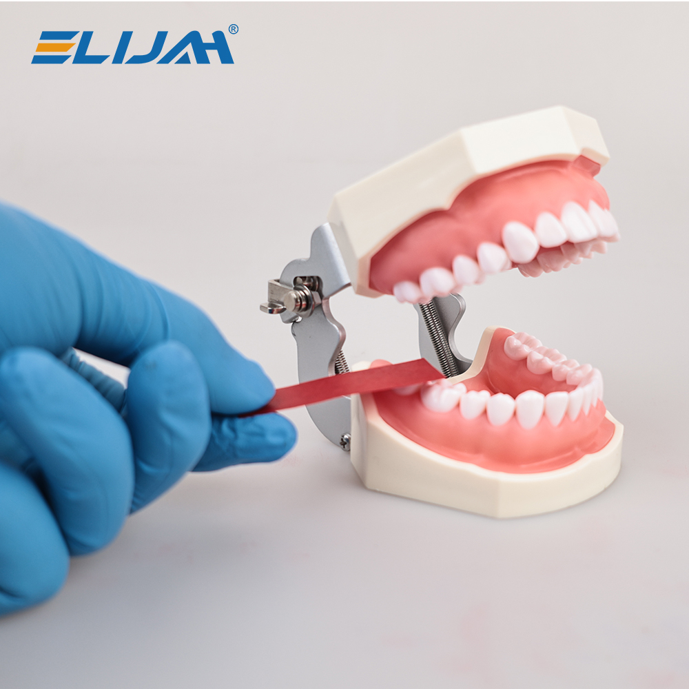 ทันตกรรม Articulating กระดาษ Dentista สีฟ้าสีแดงสองด้านกัดแถบ ELIJAH ทันตแพทย์ช่องปากฟันไวท์เทนนิ่งทันตกรรมวัสดุเครื่องมือ