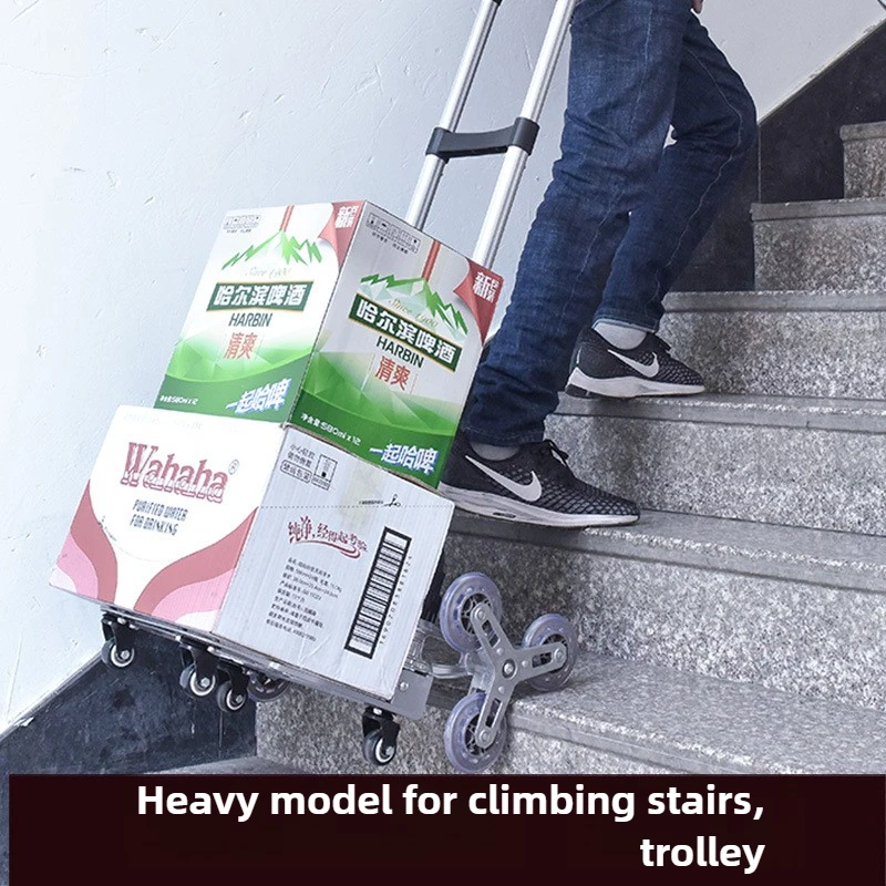 Climbing stairs, hand pulled carts, transporting goods, small trailers, folding handcarts, small carts, travel carts, pull carts
