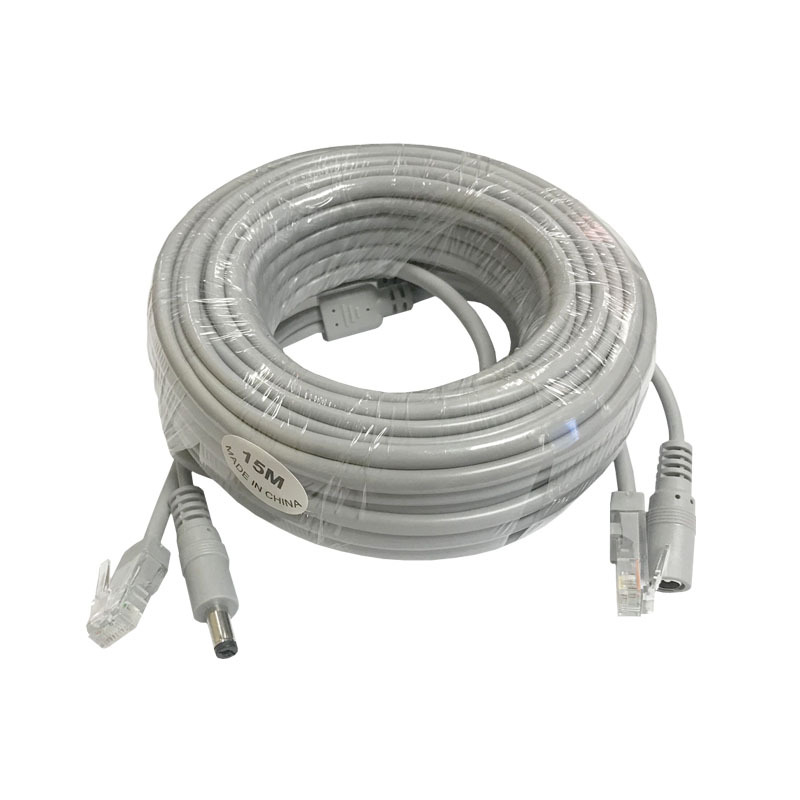 5-50M PoE Network Cable for IP Cameras NVR CCTV Surveillance Systems Outdoor Flexible Durable High Compatibility
