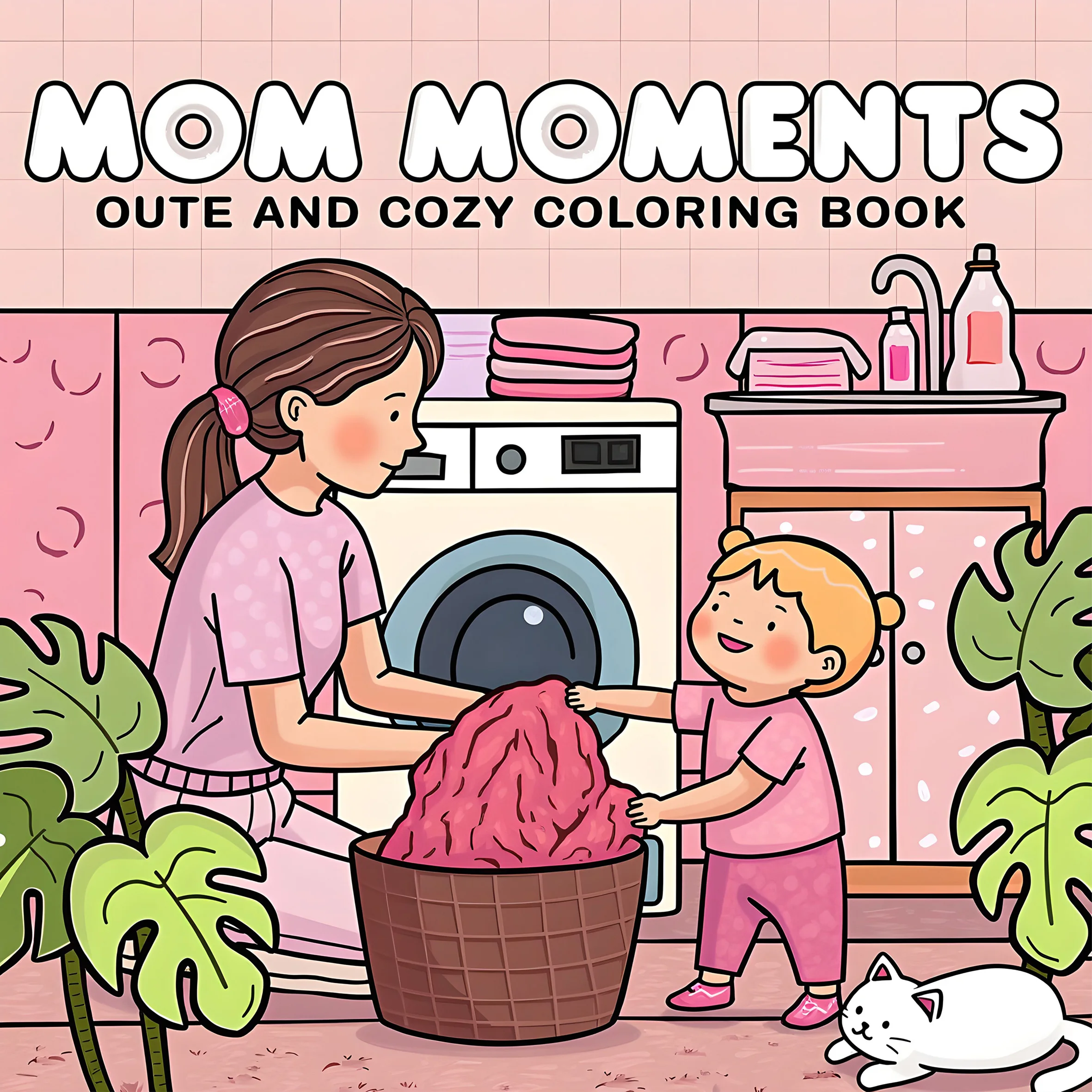 MOMENTI MOMINI: libro da colorare per adulti con graziose attività quotidiane e accoglienti per il relax (colorazione di spazi accoglienti)