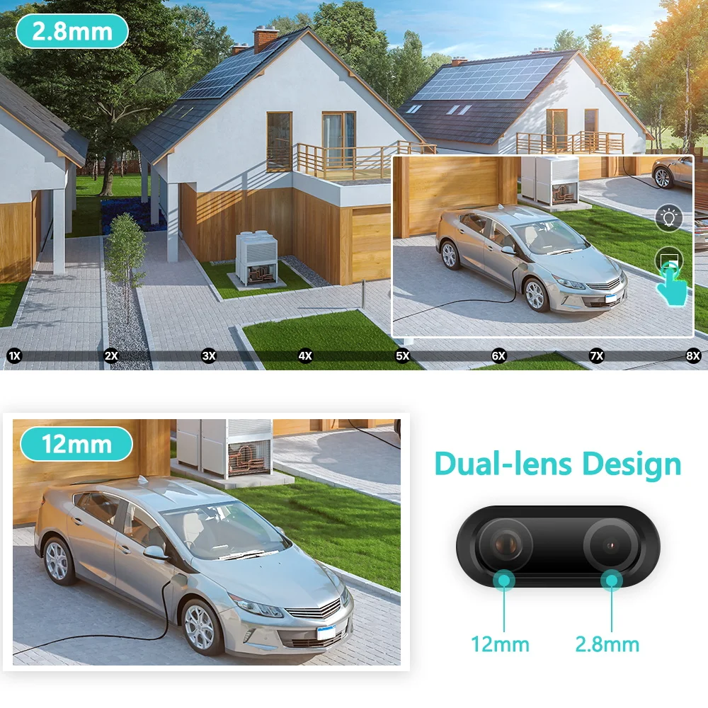 BESDER 8MP 4K cámara IP PTZ 8x Zoom lente Dual detección humana cámara CCTV 4MP hogar inteligente cámara de vigilancia Wifi al aire libre aplicación ICSEE