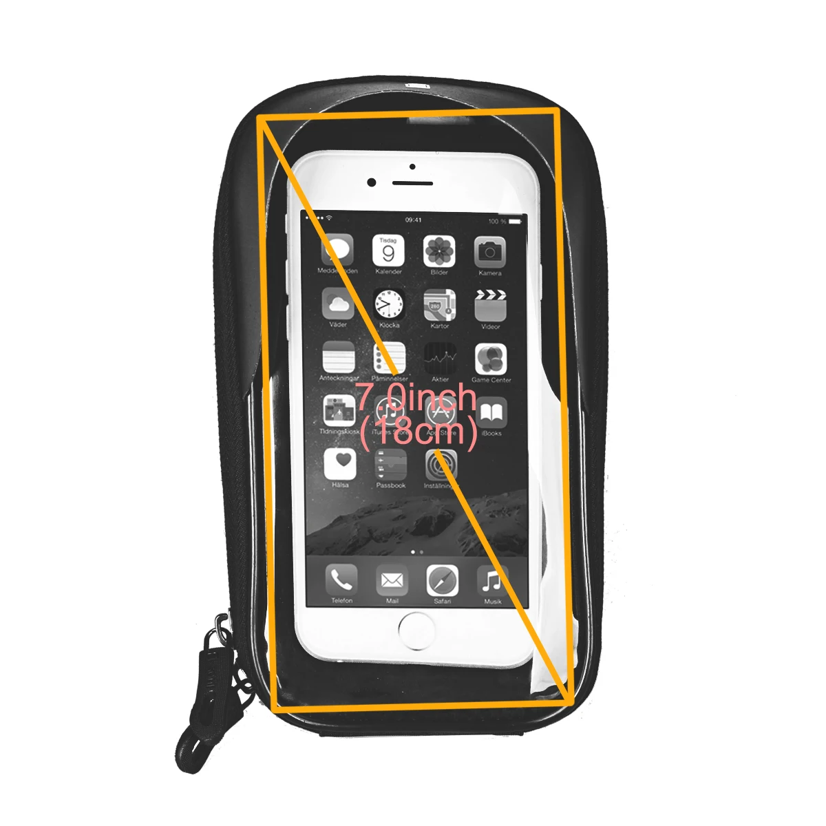 B-SOUL Fahrradtasche Fronttasche Lenkertasche Handytasche Horizontaltasche Mountain Road Bike Reitzubehör