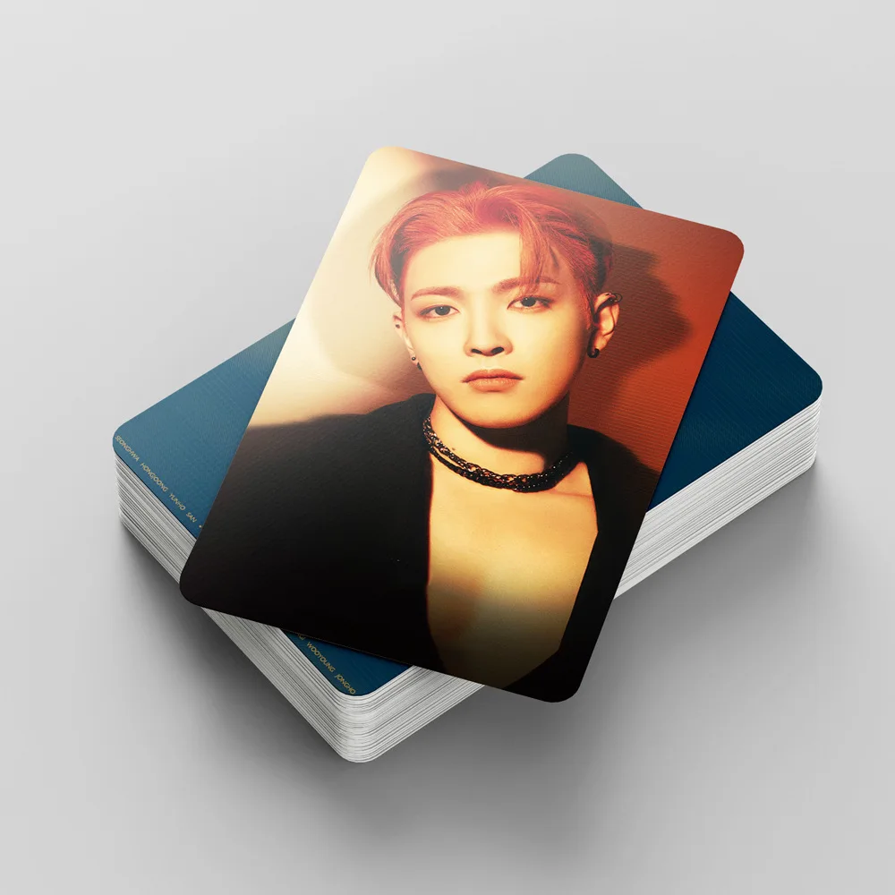 55pcs/set Kpop ATEEZ  Lomo Cards GOLDEN HOUR Part 1 Kpop Group Photocards Photo Print Card High Quality