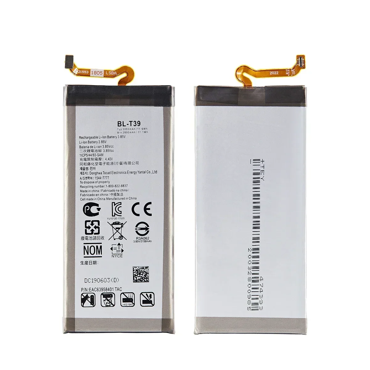 Original BL-T39 3000mAh Battery For LG G7 G7+ G7ThinQ LM G710 ThinQ G710 Q7+ LMQ610 BL T39  Mobile phone Batteries+Tools