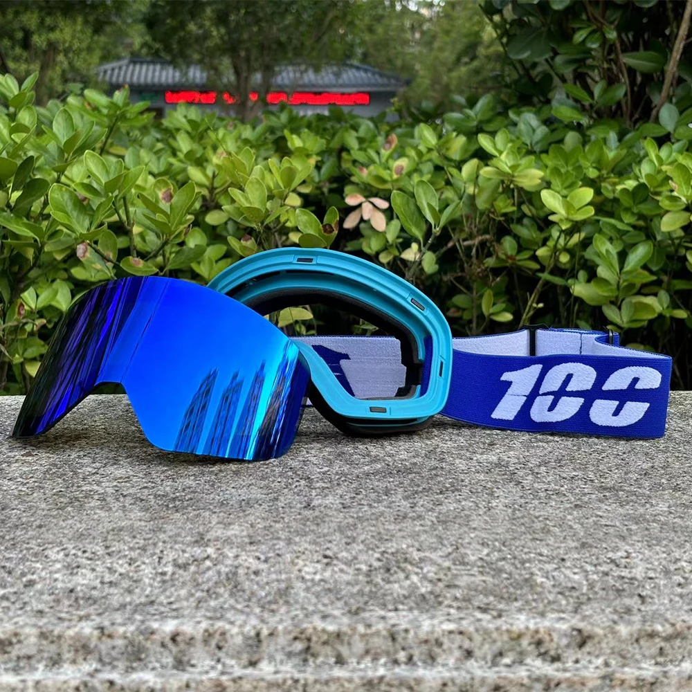 2024 新二重層磁気スキーゴーグル偏光レンズスキー防曇 UV400 スノーボードゴーグル男性女性スキーメガネ眼鏡