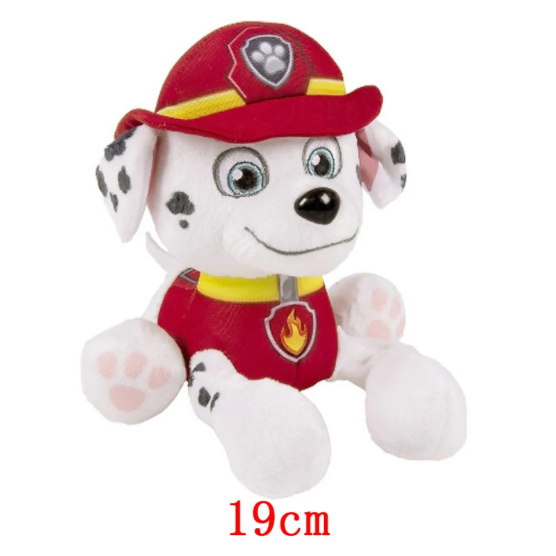 19 ซม.การ์ตูนสุนัข PAW ตุ๊กตา Plush Chase ROCK สัตว์สุนัขการ์ตูนตัวเลขการกระทําภาพยนตร์อุปกรณ์ต่อพ่วงเด็กคริสต์มาสของขวัญ