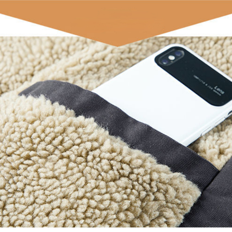 Jaqueta masculina com capuz parkas forro de pele de cordeiro jaquetas de inverno masculinas de pelúcia jaqueta fria espessamento jaqueta de motocicleta