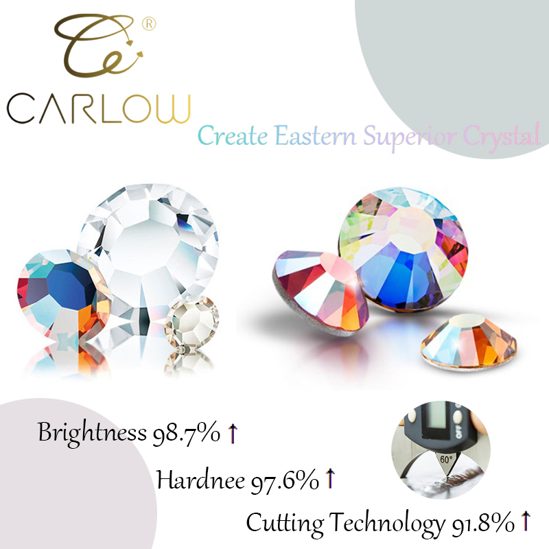 CARLOW SS4-SS20 47 цветов без исправления хрустальное стекло стразы золотые камни с плоской задней частью для рукоделия украшения ногтей