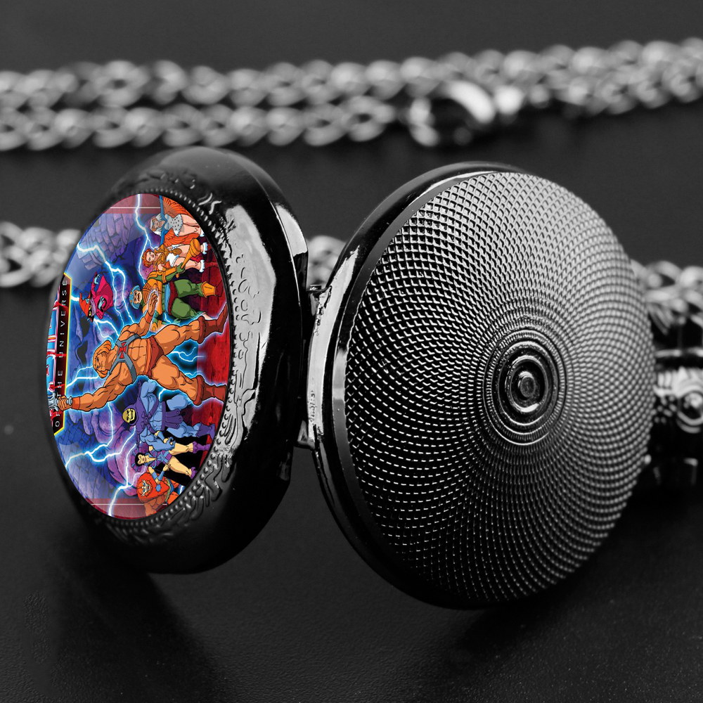 Винтажные кварцевые карманные часы-кулон «Мастера Вселенной» с арабскими цифрами