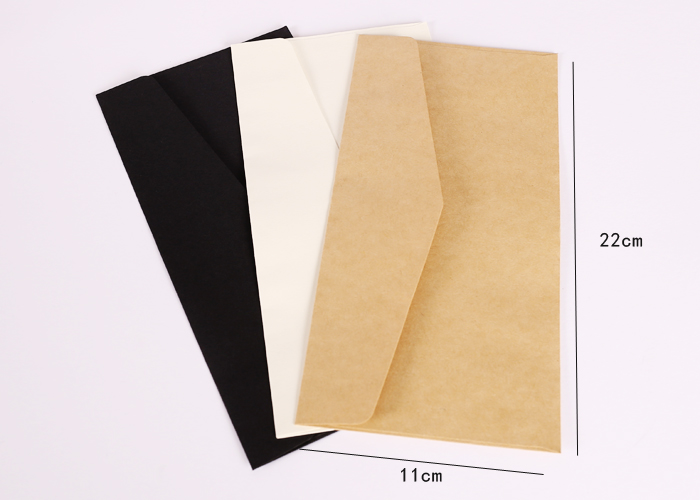20 stücke 22x11cm Blank leder große dreieck flache offene fenster umschlag stationären papier umschläge für buchstaben