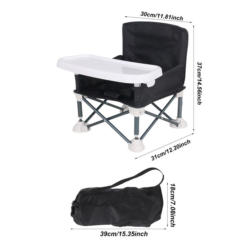 Faltbarer Baby-Fütterung stuhl Reise-Booster-Sitz Booster-Sitz mit abnehmbarem Tablett tragbare Küche Esstisch Fütterung stühle