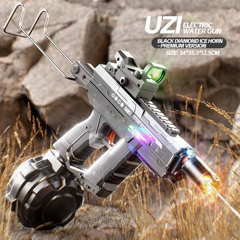 UZI Pistola ad acqua Giocattolo Piscina Gioca Acqua Colpi per adulti Giochi Pistola ad acqua ad alta pressione per esterni Giocattoli estivi per bambini Bambini