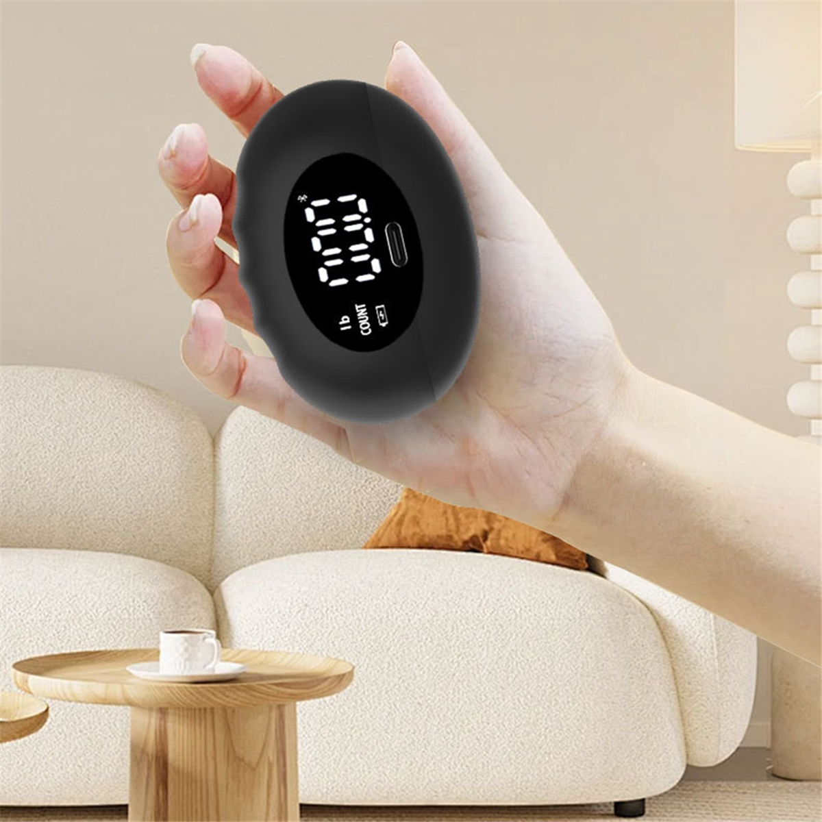 BAAU 握力テスター、デジタル握力トレーナー、最大 396 ポンドのハンドグリッパー強化装置、フィンガーグリップトレーニング用 B