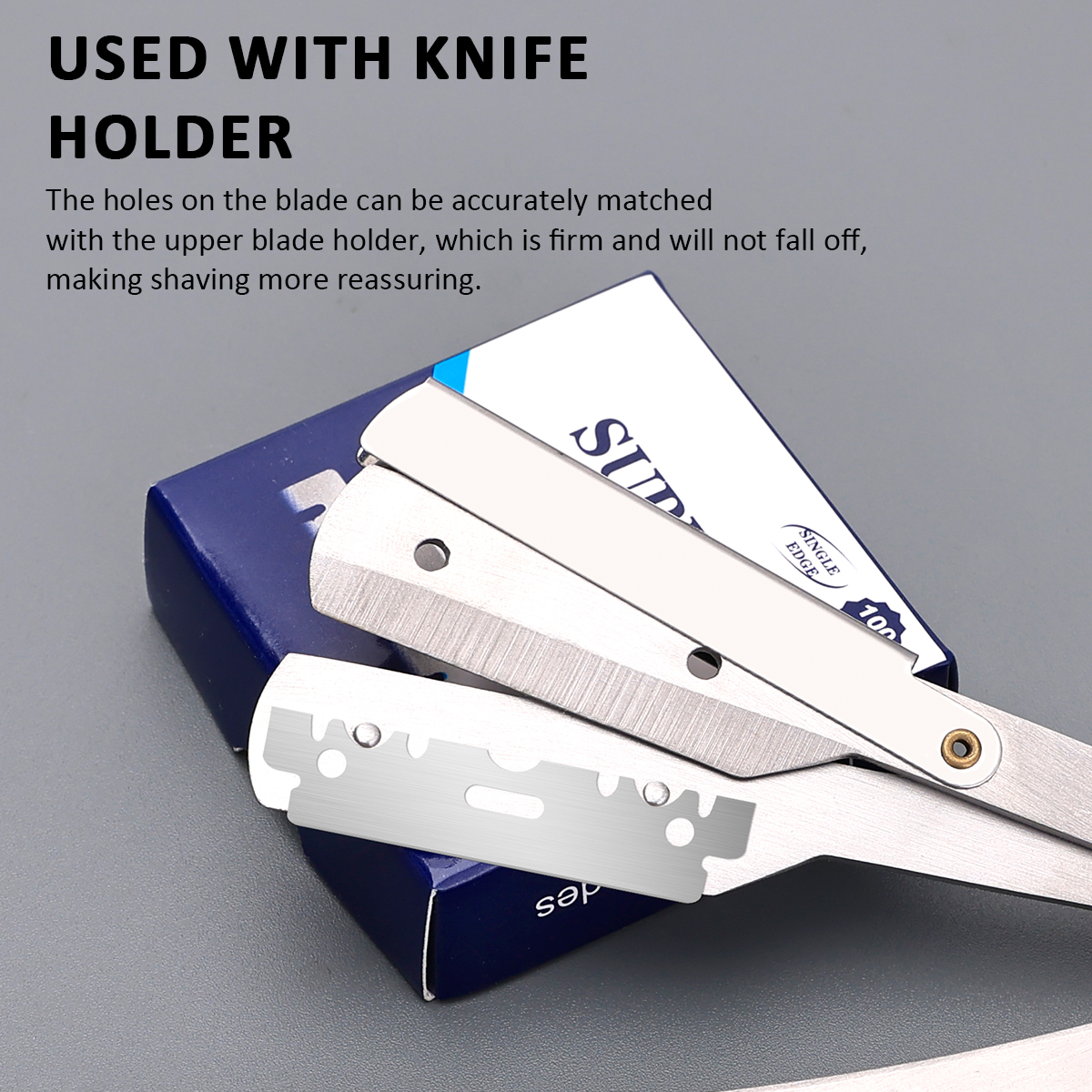 100pcs Razor Blades Stainless Steel Safety Razor Blades For Shaving Razor Replace Men Shaver Barber Blade Tool