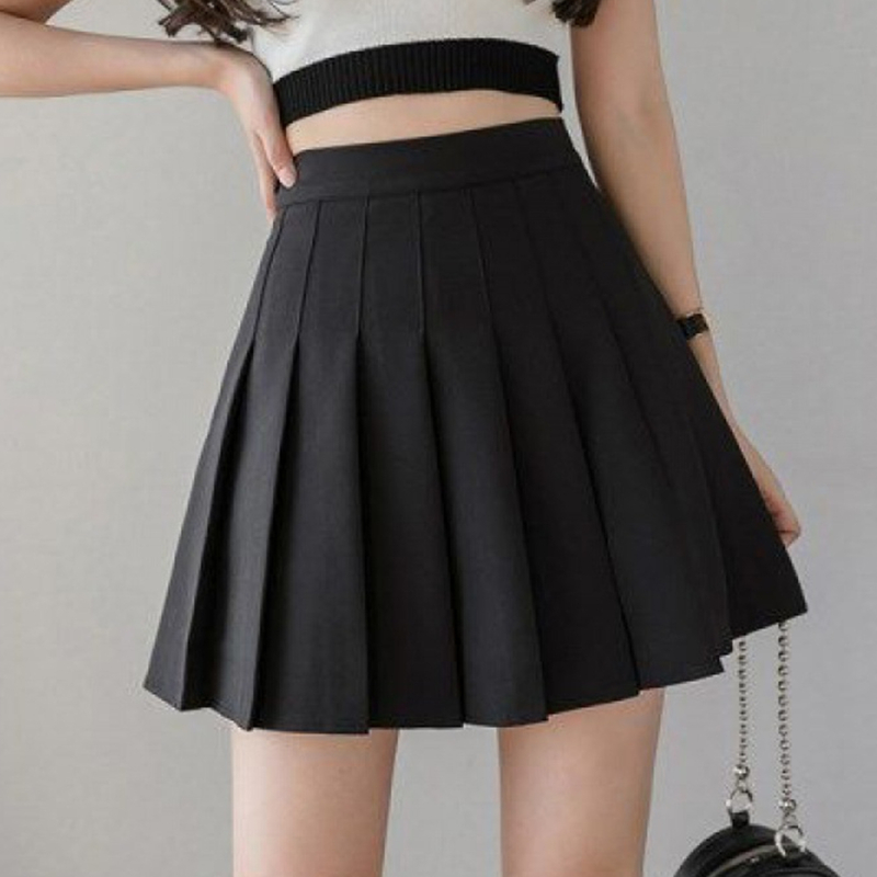 Falda coreana de verano, pantalones cortos para mujer, minifalda Sexy de cintura alta, pantalón corto plisado escolar, falda rosa japonesa Kawaii para mujer