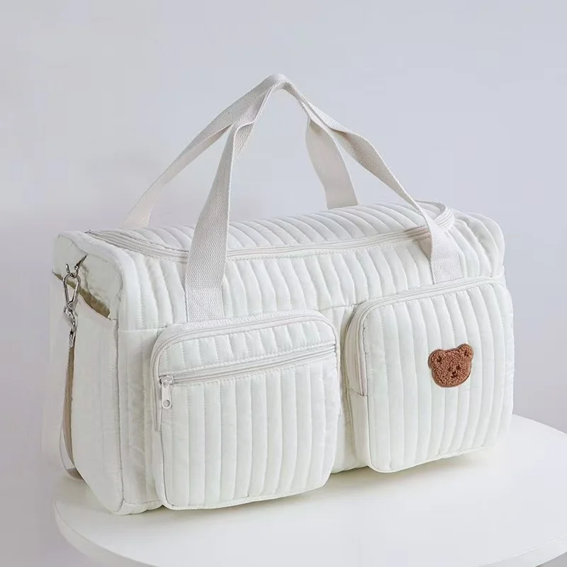 Sac de maman de grande capacité pour femmes, fourre-tout pour couches de bébé, sacs à bandoulière en coton pour dames, sacs de Shopping de maternité