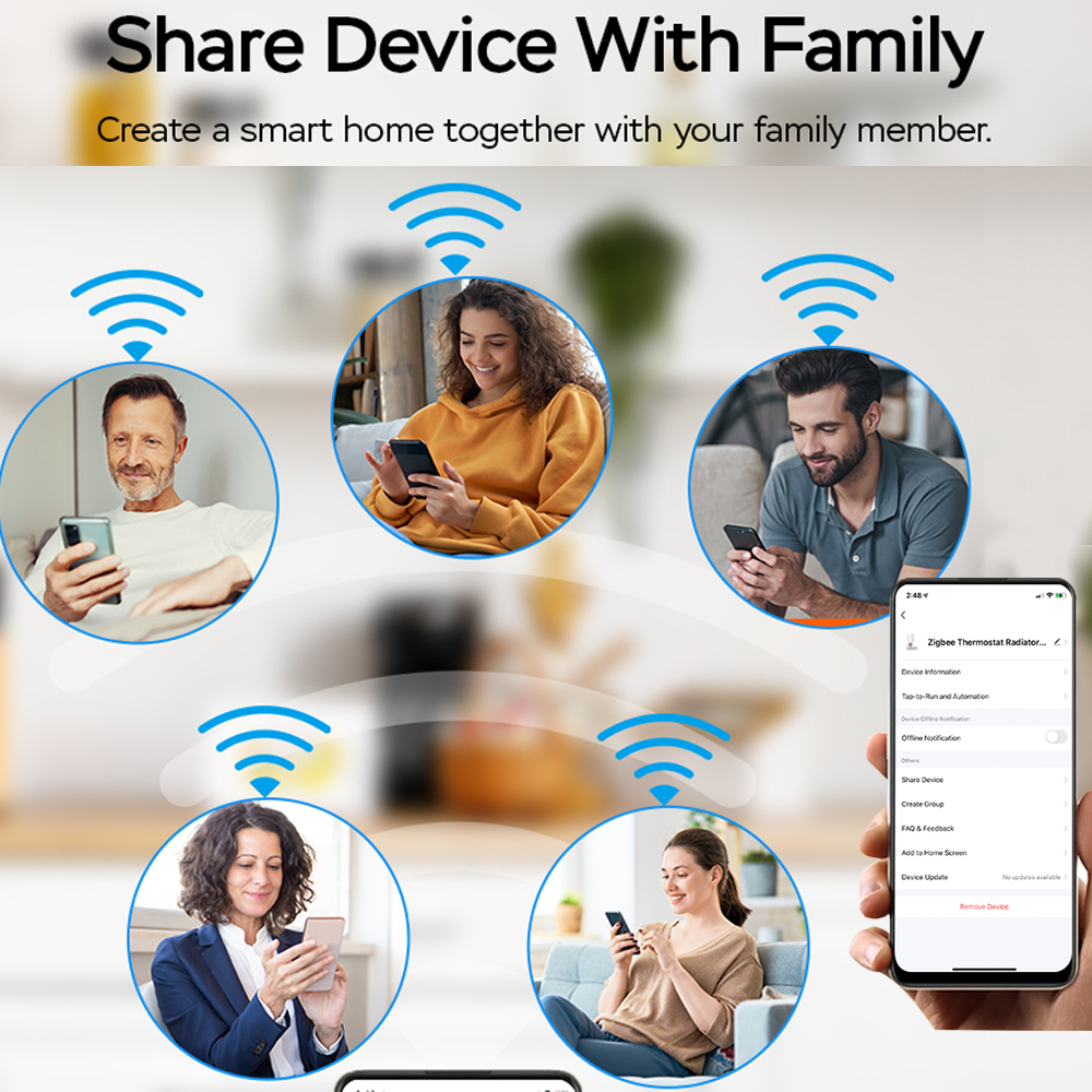 Привод радиатора Tuya Smart ZigBee, программируемый термостатический клапан радиатора с дистанционным управлением через приложение, с поддержкой Alexa