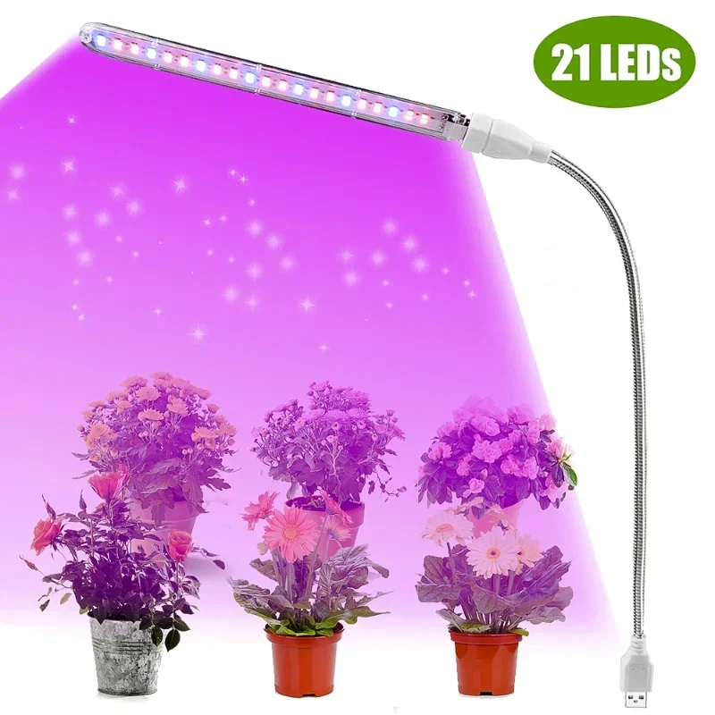 Luz LED de cultivo, suplemento de interior, lámparas de cultivo de plantas, lámpara Phyto de invernadero, tira de luz de cultivo hidropónico rojo y azul