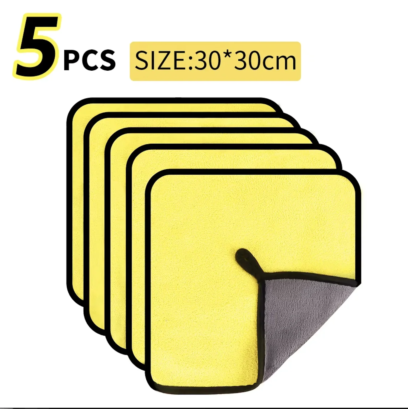 3/5/10 pçs toalha de microfibra para lavagem de carro 30*30cm / 30*60cm pano de secagem de limpeza de carro pano de cuidados toalha de lavagem de carro toalha de cozinha
