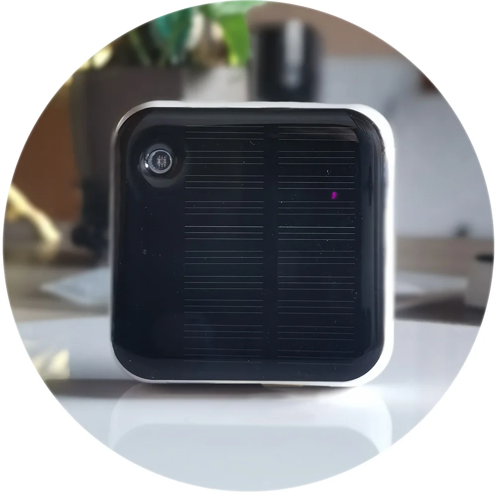 Haozee Tuya Zigbee Sensor de luz solar IP65 à prova d'água sem fio inteligente com suporte de energia solar Assistente doméstico Zigbee2mqtt