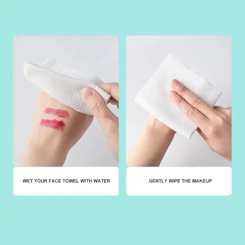 30pcs Disposable Thick Cotton Face Towel Make Up Soft Removing Wipes Dry Cleanser Towelettes for Skin Care Dry and Wet Use