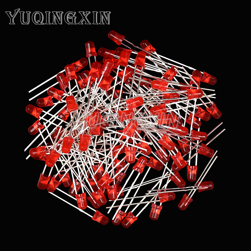 3mm LED Diode F3 Assorted Kit White Green Red Blue Yellow Orange Pink Purple Warm White DIY Light Emitting Diode