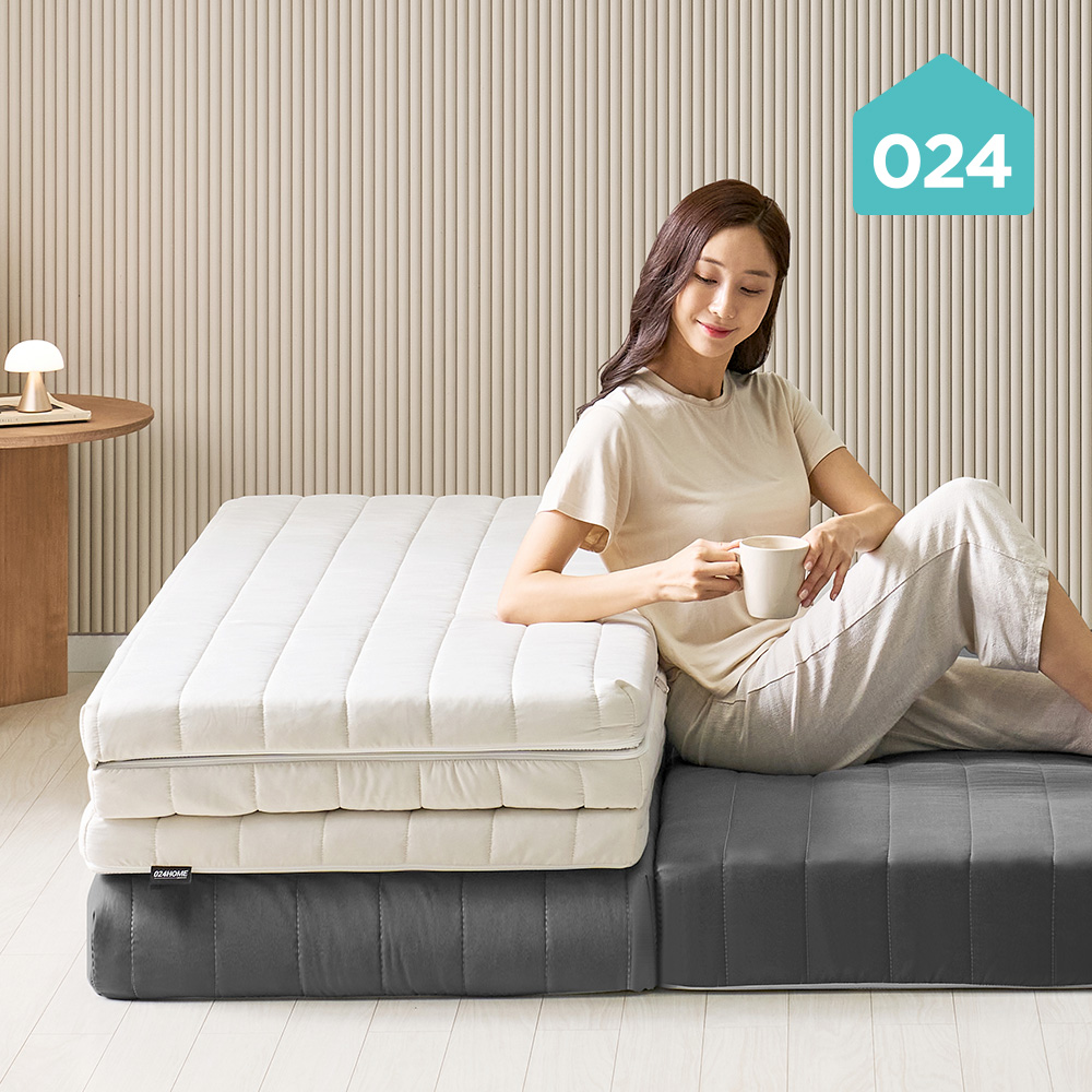 024홈 국민토퍼 3단 접이식 매트리스 단단한 바닥 침대 토퍼 8/16cm MS/SS/Q