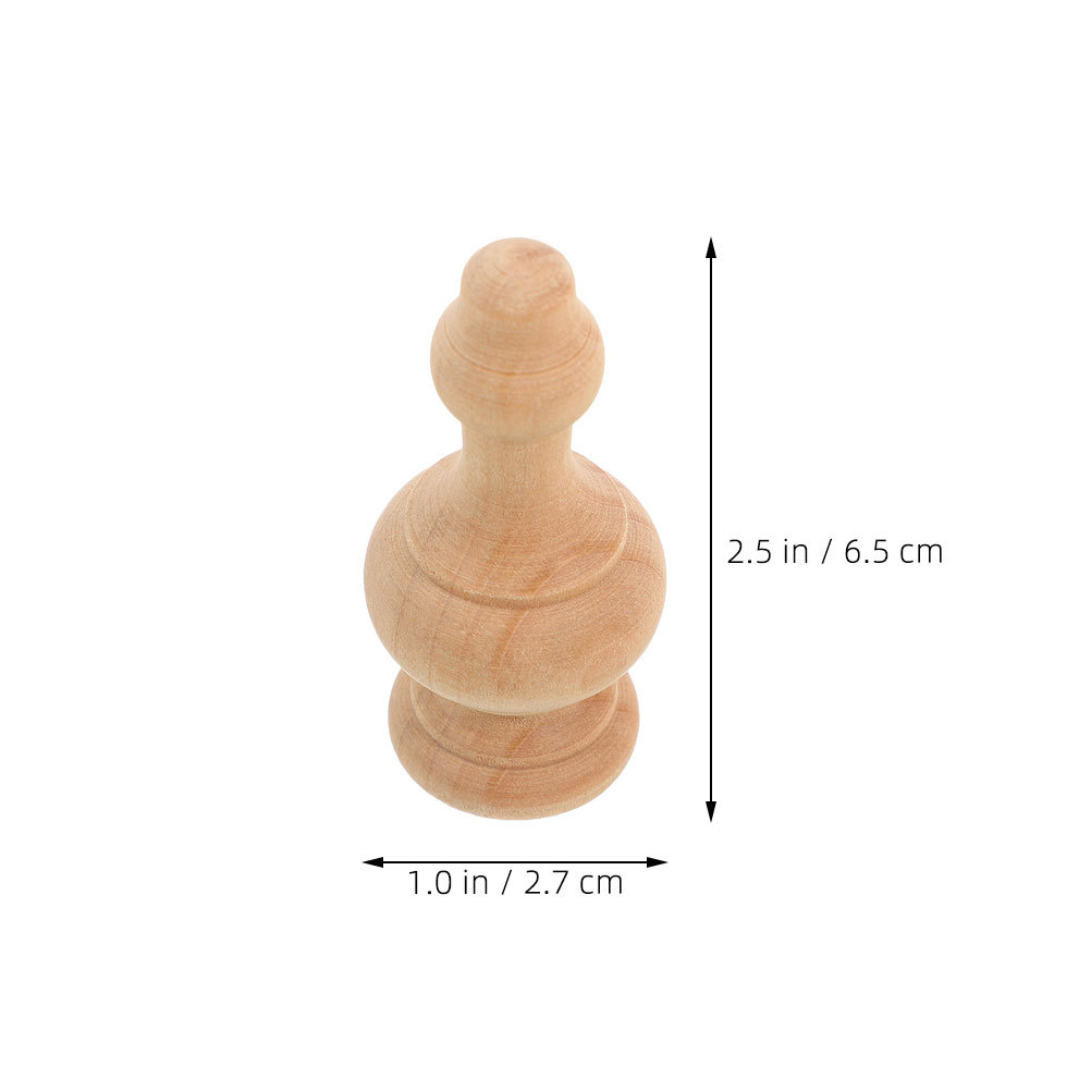 10pcs Solid Wood Decorative Spindles Unfinished Balusters Roman Column Design For Stair Railings Furniture Craft Diy Home Decor