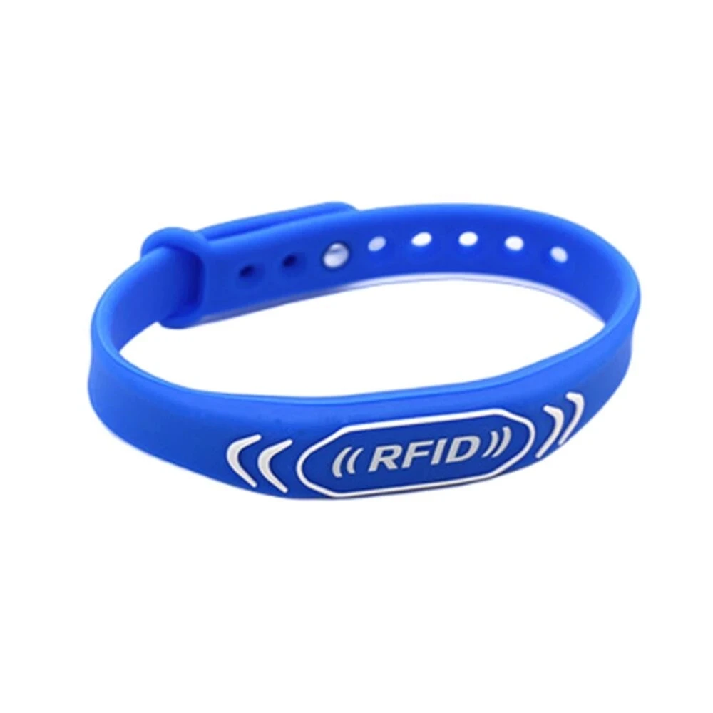 1 Chiếc 125KHZ EM4305 T5577 5200 Rewritable Chống Thấm Nước Có Thể Điều Chỉnh Dây Đeo Tay RFID Dây Silicone Vòng Tay Trống Dữ Liệu Keyfob