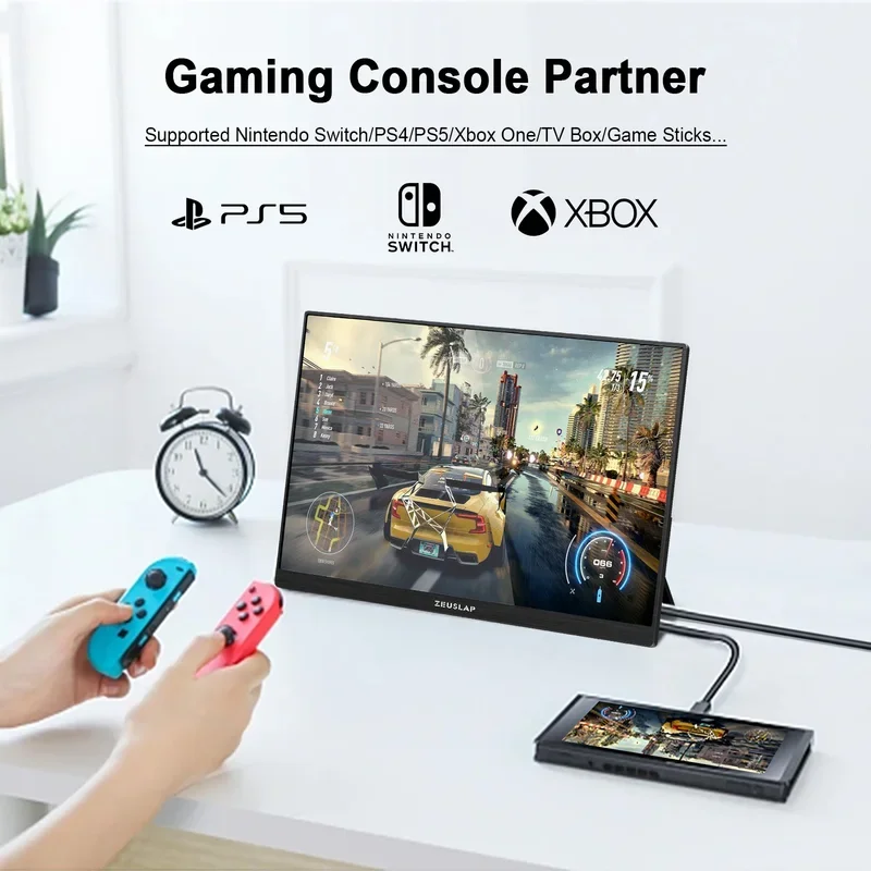 16 Inch Portable IPS LCD / with USB-C 144Hz Refresh Rate 2560*1600 New HDR Features Built-in Speaker for Laptop PS4 Switch