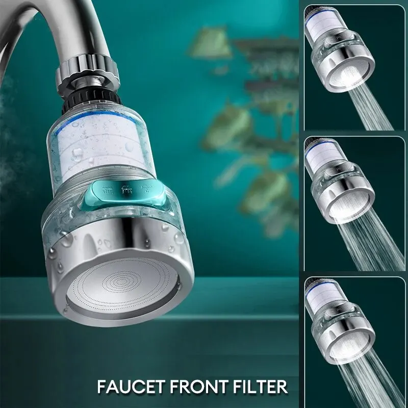 Baokemo 360 rotatif purificateur d'eau filtre robinet universel pour cuisine salle de bain douche ménage filtre PP coton haute densité